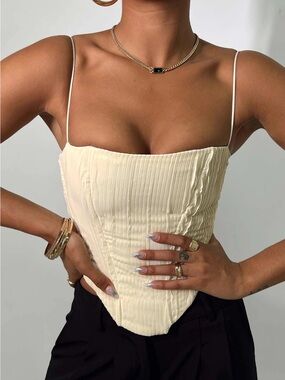 Daintree Plisse Corset - PRINCESS POLLY